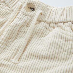 Zara Kids Cream Ribbed Casual Bottoms